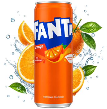 FANTA - Orange Slim Can 330ml